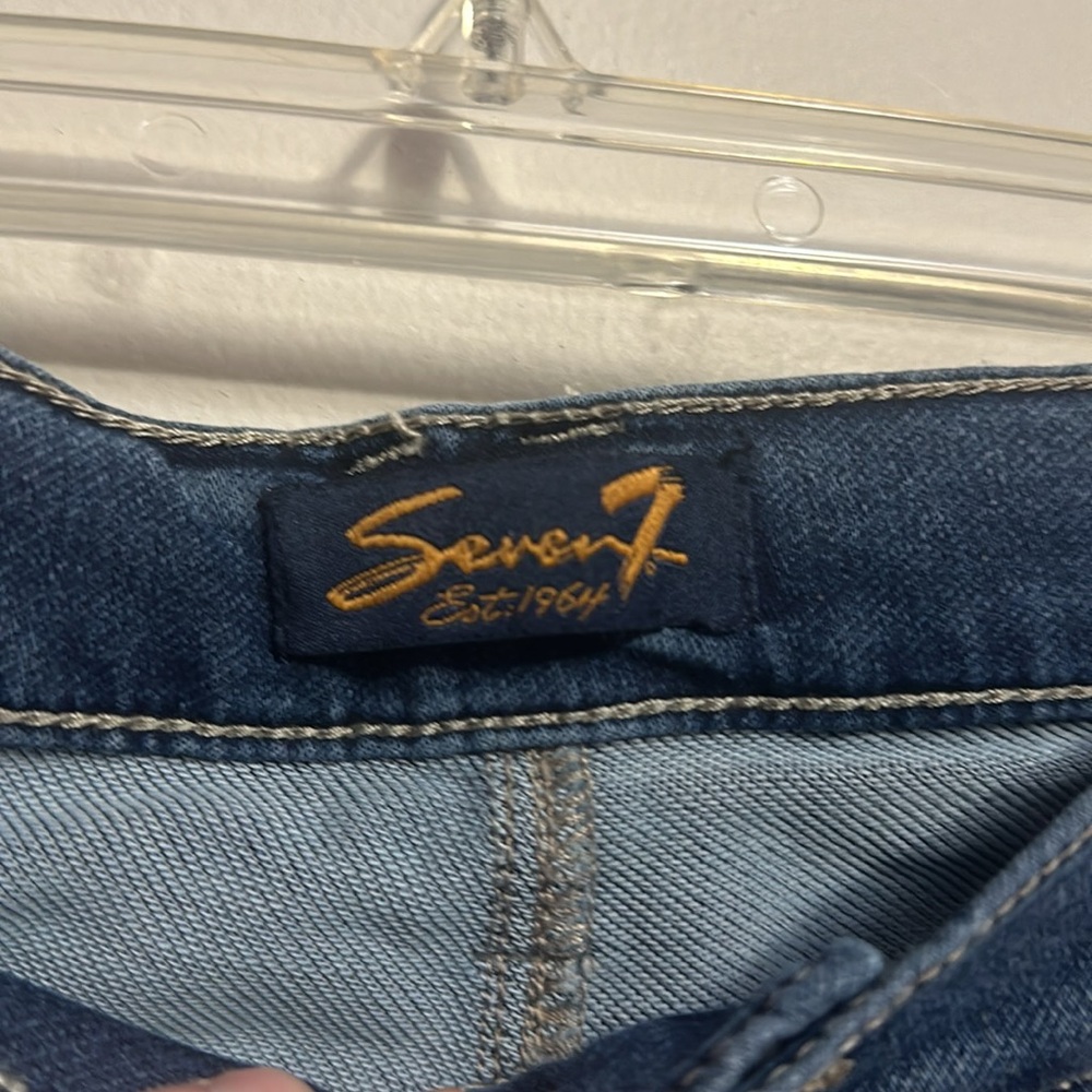 Seven7 girlfriend denim Capri jeans size 14 new - Picture 3 of 5